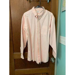 Brooks 346 Mens Shirt Light Pink Size 16.5-34 Non